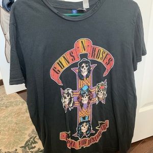 H&M Oversized Def Leopard Tee